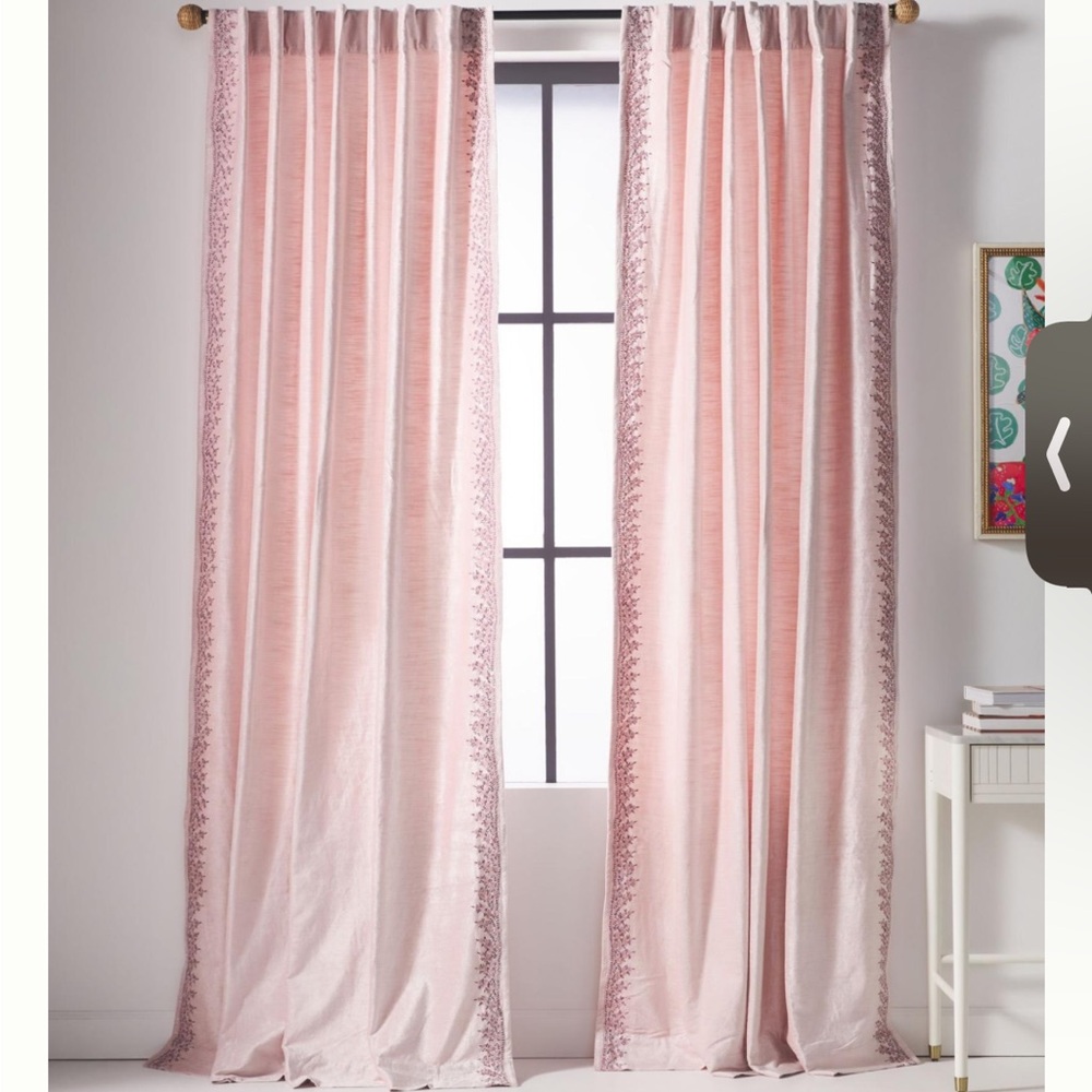 Embroidered Velvet Tobias Curtain Panel (1)